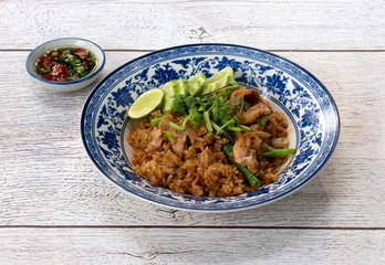 Stir Fried Rice with Pork 