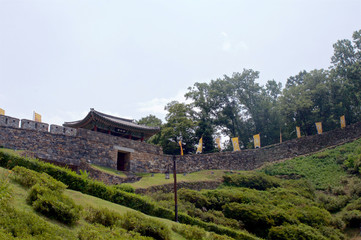 Fototapeta na wymiar Gongju Gongsanseong Fortress in South Korea