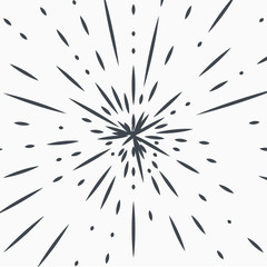 Obraz premium vintage bursting rays - design elements for your design.