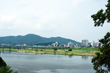 Fototapeta na wymiar Gongju Gongsanseong Fortress in South Korea
