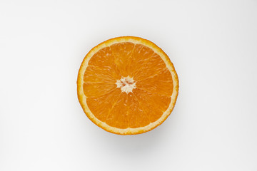 orange on white