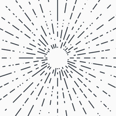 Obraz premium vintage bursting rays - design elements for your design.