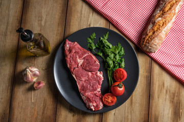 Delicious steak for cooking