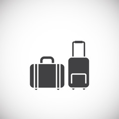 Travel erelated icon on background for graphic and web design. Creative illustration concept symbol for web or mobile app