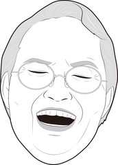 笑顔のシニア女性①