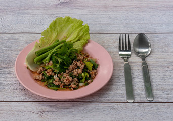 Spicy Minced Pork Salad (Larb Moo)