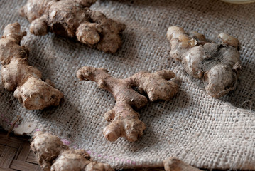ginger herbs to overcome digestive problems or for healthy drinks recipe