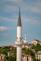 Fototapeta na wymiar a mosque minaret alone