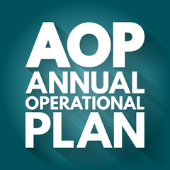 AOP - Annual Operational Plan acronym, business concept background