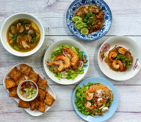Thai Food Mixed Dishes Sets 