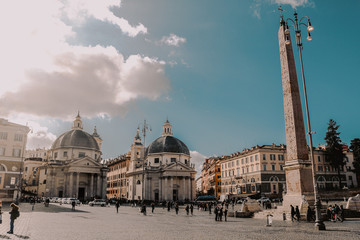Fototapeta premium Popolo Squares in Rome