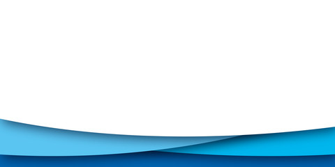 simple blue paper cut background . abstract blue paper cut background vector illustration with text space or copy space