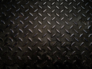 Diamond steel plate texture background.