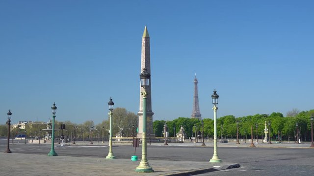 Place de la Concorde of Concorde Square is one of the major public squares in Paris, France