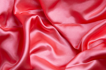 red satin fabric texture and background