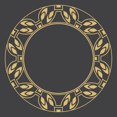 Decorative frame in art deco style.