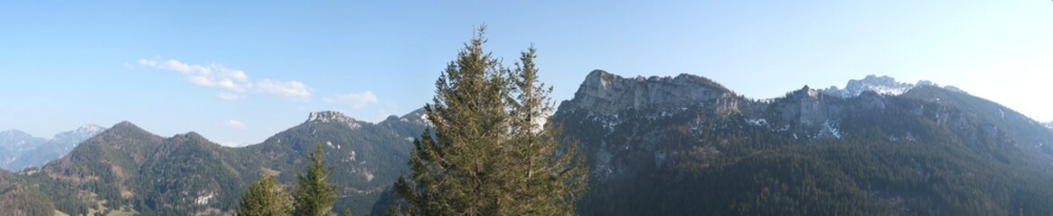 Fototapeta na wymiar Panorama am Erlbergkopf