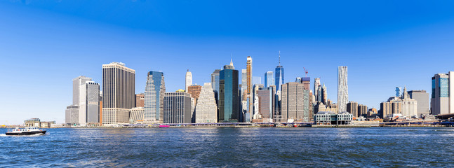 Panorama lower manhattan New York