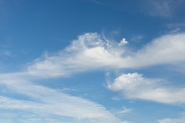 Partly cloudy sky at midday