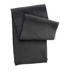 Black scarf on isolated white background
