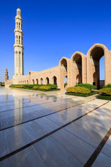 Fototapeta na wymiar Sultan Qaboos Mosque in Muscat