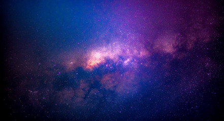 Star milky way galaxy on night sky background, stars light and bright beauty on skyscape, milky way...