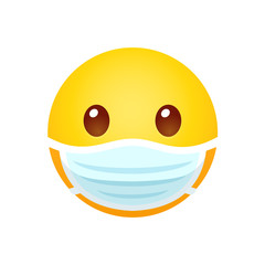 Emoji in face mask