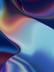 abstract blue hologram background with waves