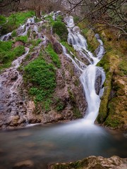 Herrerias Waterfall near Berganzo, Alava, Basque Country Spain