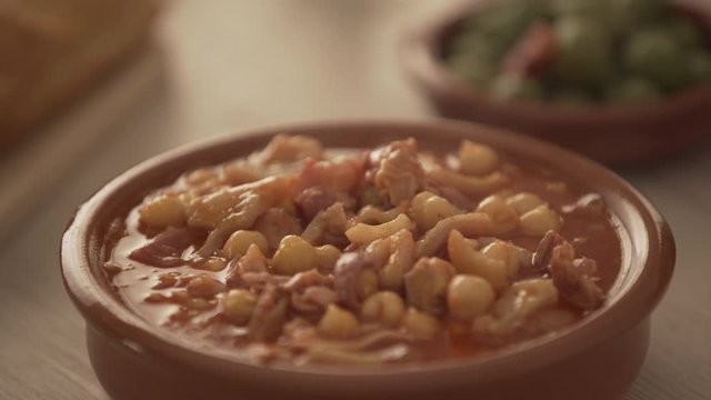 spanish callos, a typical stew with pork or beef tripe