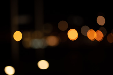 night traffic in city bokeh
