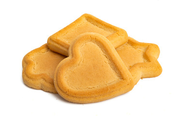 butter cookies isolated