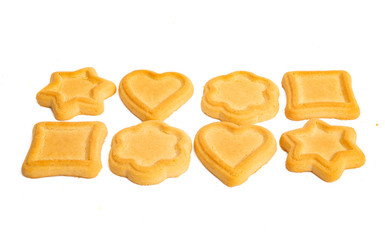 butter cookies isolated