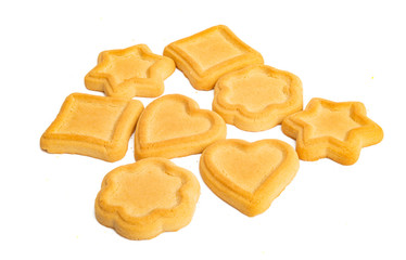 butter cookies isolated