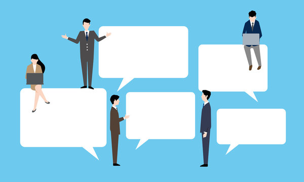 ディスカッションのイラストイメージ Stock ベクター Adobe Stock