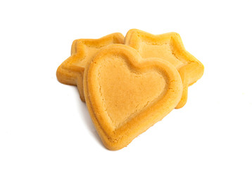 butter cookies isolated