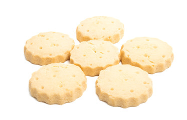 butter cookies isolated