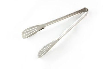 Stainless Food Tong isolated on white background