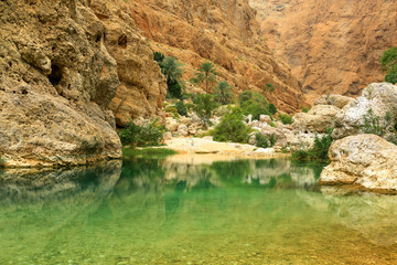 Fototapeta na wymiar Wadi Shab in Oman