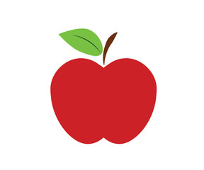Vector apple icon design with vitamin composition.