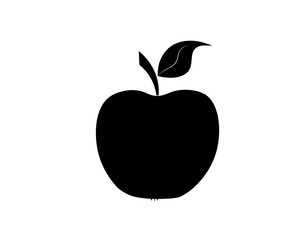 Vector apple icon design with vitamin composition.