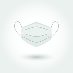 Mouth guard, Mask, Medicine Vector Icon Illustration
