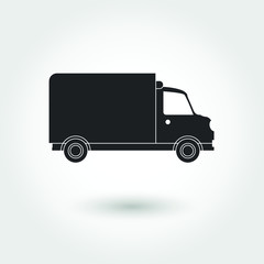 Truck icon. Delivery icon. Vector Illustration.