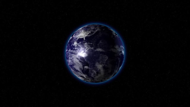 The earth is transparent continents