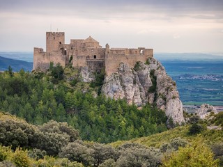 Fototapeta na wymiar Loarre Castle in the province of Huesca, Aragon, Spain