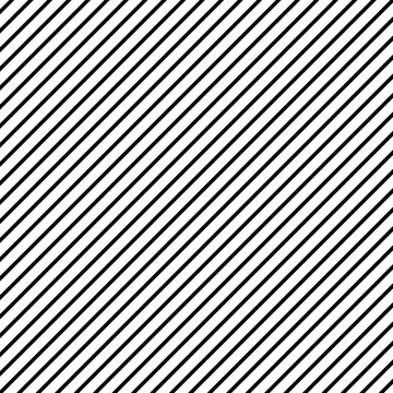 Diagonal lines pattern. Black and white stripes texture background. Design element oblique lines.