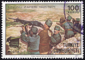 Postage stamps of the Republic of Turkey is offset printing Postal Telegraph and Telephone...