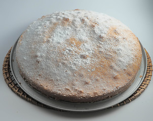 Traditional torta paradiso italian cake
