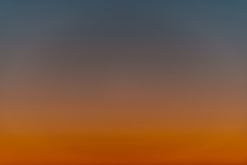 Sky gradient from blue to orange sunset