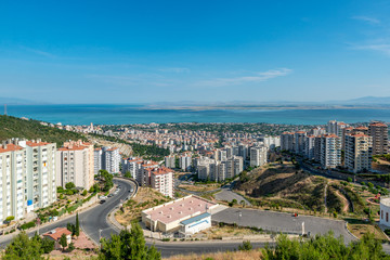 Fototapeta premium Narlidere, İzmir - Turkey. A Narlidere City View from Hill.